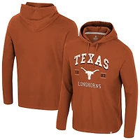 Sweat à capuche délavé orange Texas Longhorns Simoleans pour homme Colosseum