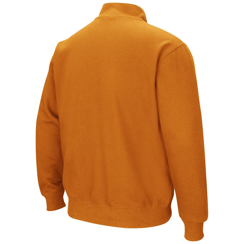 Men's Colosseum Texas Orange Longhorns Tortugas Quarter-Zip Sweatshirt