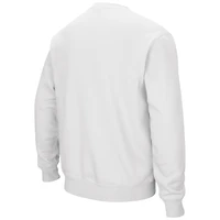Men's Colosseum White Texas Longhorns Arch & Logo Pullover Sweatshirt