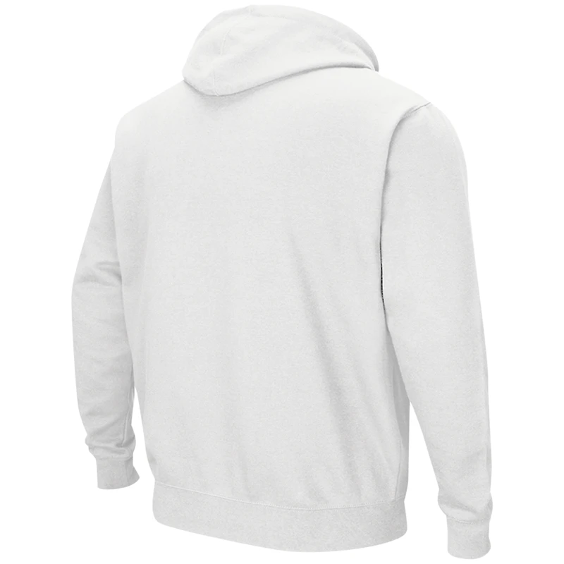 Men's Colosseum White Texas Longhorns Double Arch Pullover Hoodie