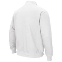 Men's Colosseum White Texas Longhorns Tortugas Quarter-Zip Sweatshirt