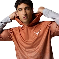 Sweat à capuche Columbia Burnt Orange Texas Longhorns PFG Gradient Water Super Terminal Tackle pour homme avec t-shirt Omni-Wick
