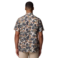 Men's Columbia Camo Texas Longhorns Super Slack Tide Omni-Wick Button-Up Shirt