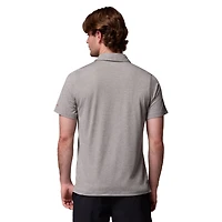 Men's Columbia Gray Texas Longhorns Tech Trail Polo