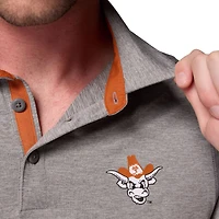 Men's Columbia Gray Texas Longhorns Tech Trail Polo