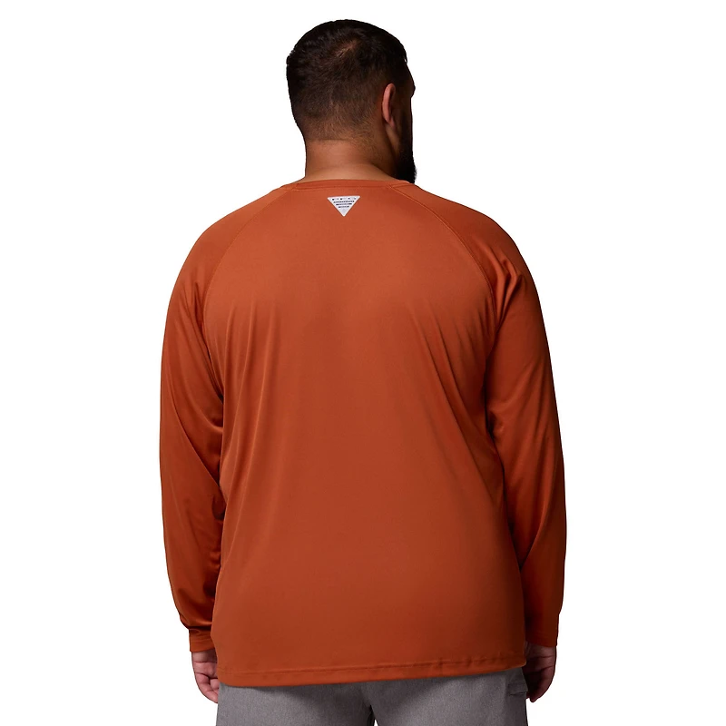Men's Columbia  Texas Orange Longhorns Big & Tall Terminal Tackle Long Sleeve Omni-Shade T-Shirt