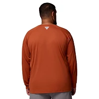 Men's Columbia  Texas Orange Longhorns Big & Tall Terminal Tackle Long Sleeve Omni-Shade T-Shirt