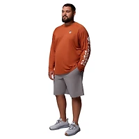 Men's Columbia  Texas Orange Longhorns Big & Tall Terminal Tackle Long Sleeve Omni-Shade T-Shirt