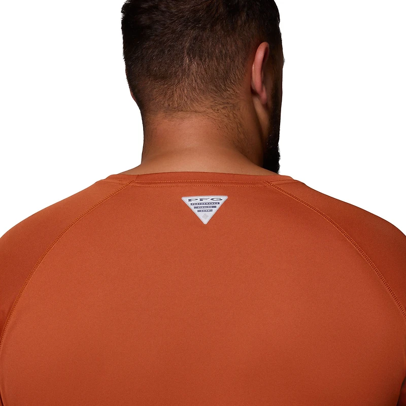 T-shirt Omni-Shade à manches longues pour homme Columbia Texas Orange Longhorns Big & Tall Terminal Tackle