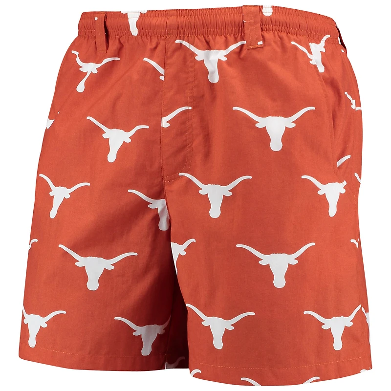 Columbia Texas Orange Longhorns PFG Backcast II Omni-Shade Short hybride pour homme