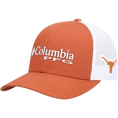 Casquette Columbia Texas Longhorns Orange PFG Flex pour homme
