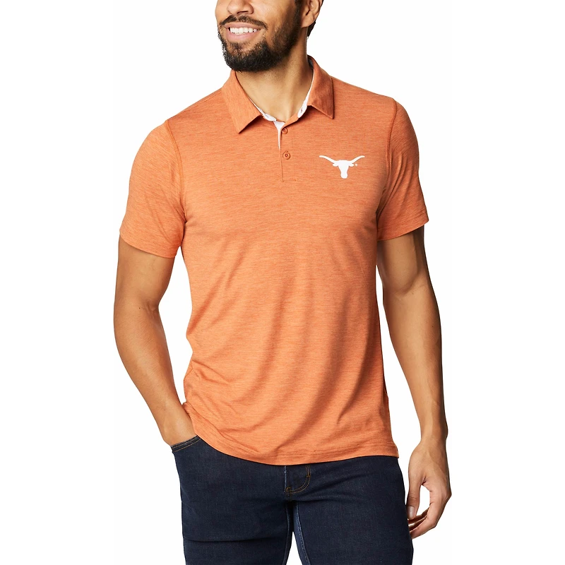 Polo Columbia Texas Longhorns Tech Trail Omni-Shade pour homme