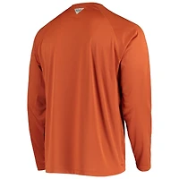 Columbia Texas Longhorns Terminal Tackle Omni-Shade Raglan T-shirt à manches longues pour homme