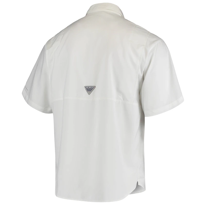 Chemise Columbia White Texas Longhorns Tamiami Omni-Shade pour homme