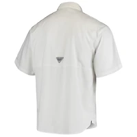 Chemise Columbia White Texas Longhorns Tamiami Omni-Shade pour homme