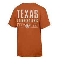 T-shirt homme ComfortWash orange brûlé Texas Longhorns Big Name