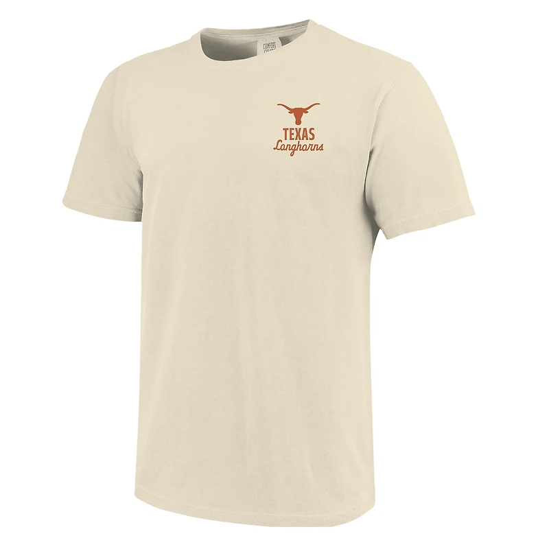 T-shirt crème pour homme avec motif mascotte des Texas Longhorns