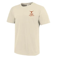 T-shirt crème pour homme avec motif mascotte des Texas Longhorns