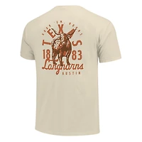 T-shirt crème pour homme avec motif mascotte des Texas Longhorns