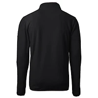 Men's Cutter & Buck Black Texas Longhorns Big Tall Cascade Eco Sherpa Fleece Quarter-Zip Jacket