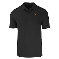 Polo Cutter & Buck Black Texas Longhorns pour homme, grandes tailles, Forge Eco Stretch en tissu recyclé