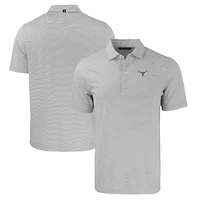 Men's Cutter & Buck  Gray/White Texas Longhorns Big Tall Forge Eco Double Stripe Stretch Recycled Polo