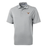 Men's Cutter & Buck Gray Texas Longhorns Big Tall Virtue Eco Pique Recycled Polo