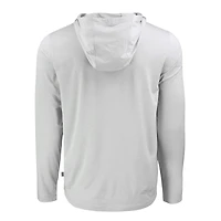 Men's Cutter & Buck Gray Texas Longhorns Coastline Epic Comfort Eco Recycled Long Sleeve Hoodie T-Shirt