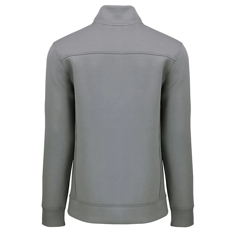 Men's Cutter & Buck  Gray Texas Longhorns Roam Eco Recycled Quarter-Zip Sweatshirt