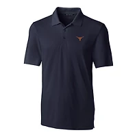 Men's Cutter & Buck Navy Texas Longhorns Big Tall Forge Stretch Polo