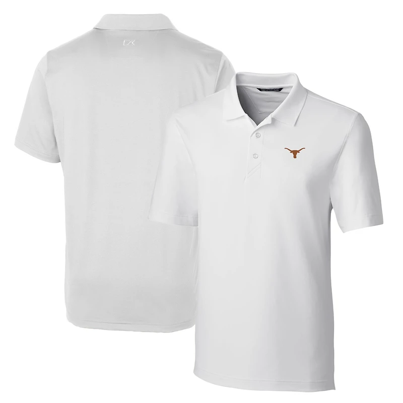 Polo extensible Forge blanc pour homme Cutter & Buck Texas Longhorns Big Tall