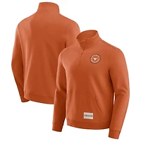 Pull zippé quart de tour pour homme la collection Darius Rucker Fanatics Texas Orange Longhorns