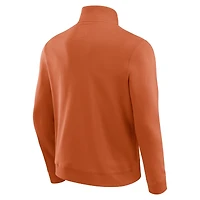 Pull zippé quart de tour pour homme la collection Darius Rucker Fanatics Texas Orange Longhorns