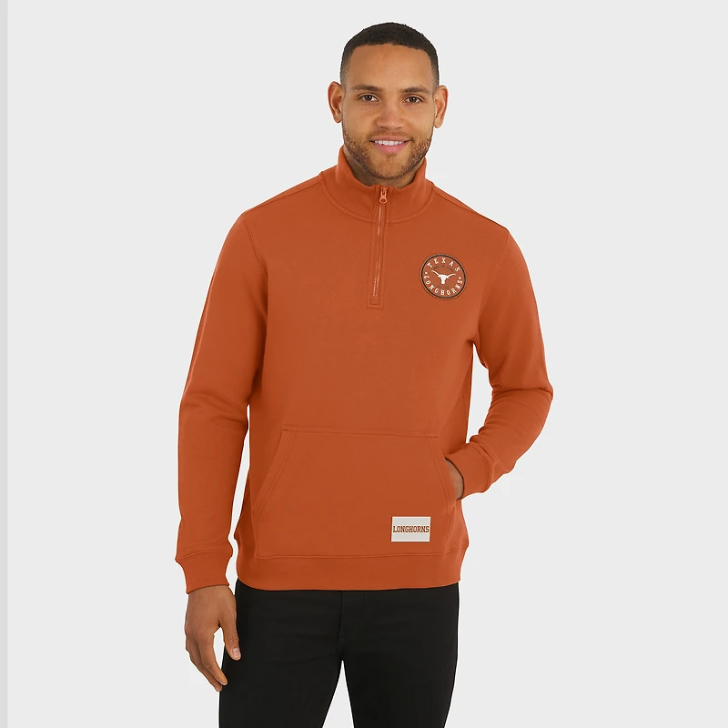 Men's Darius Rucker Collection by Fanatics Texas Orange Longhorns Quarter-Zip Pullover