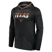 T-shirt à capuche de transition Fanatics noir/orange Texas Longhorns pour hommes