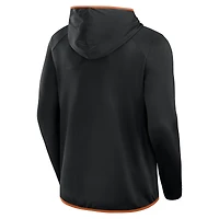 Men's Fanatics Black/Texas Orange Texas Longhorns Transitional Hoodie T-Shirt