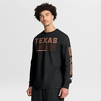 T-shirt à manches longues noir Texas Longhorns Quad Fuel The Fire pour homme