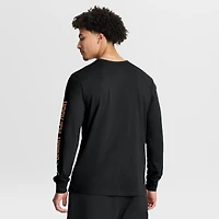 T-shirt à manches longues noir Texas Longhorns Quad Fuel The Fire pour homme