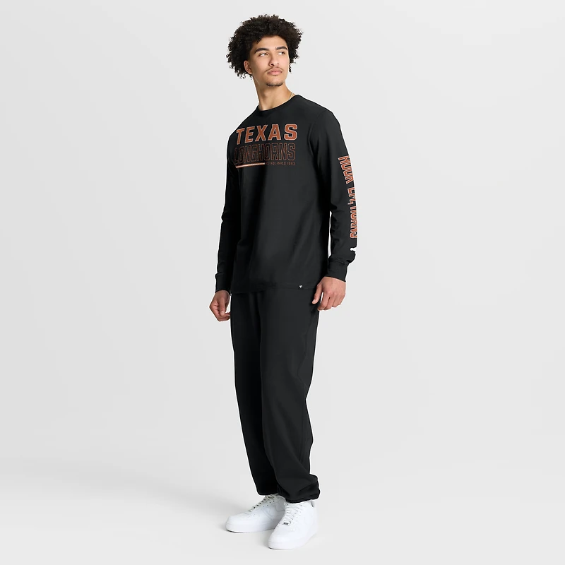 T-shirt à manches longues noir Texas Longhorns Quad Fuel The Fire pour homme