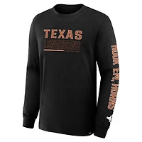 T-shirt à manches longues noir Texas Longhorns Quad Fuel The Fire pour homme