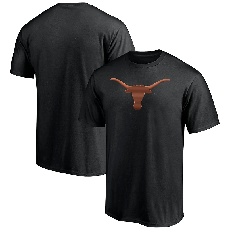 T-shirt noir mascotte de minuit l'équipe Texas Longhorns Fanatics pour hommes