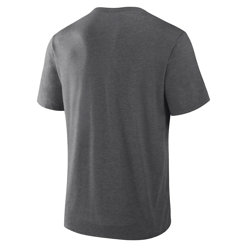 Men's Fanatics Charcoal Texas Longhorns Dynamic Showdown Tri-Blend T-Shirt