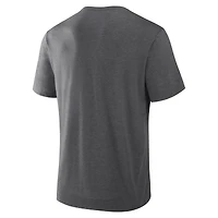 Men's Fanatics Charcoal Texas Longhorns Dynamic Showdown Tri-Blend T-Shirt
