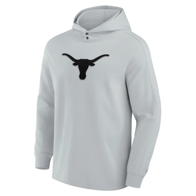 Sweat à capuche tri-blend Blaze Texas Longhorns gris fanatiques pour hommes