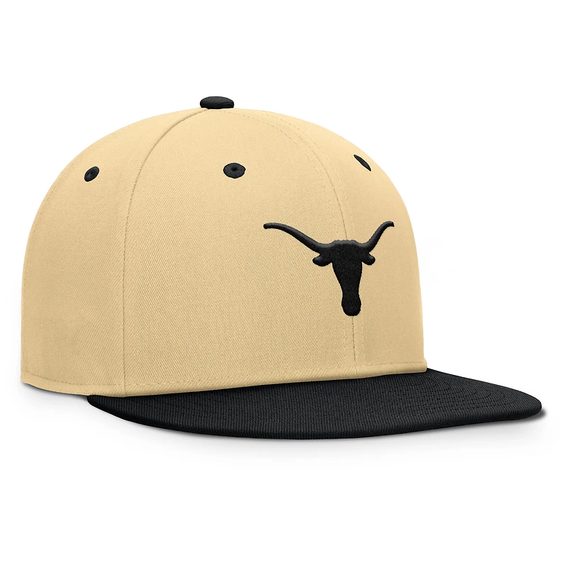 Casquette ajustée Texas Longhorns Balance kaki/noir pour homme Fanatics