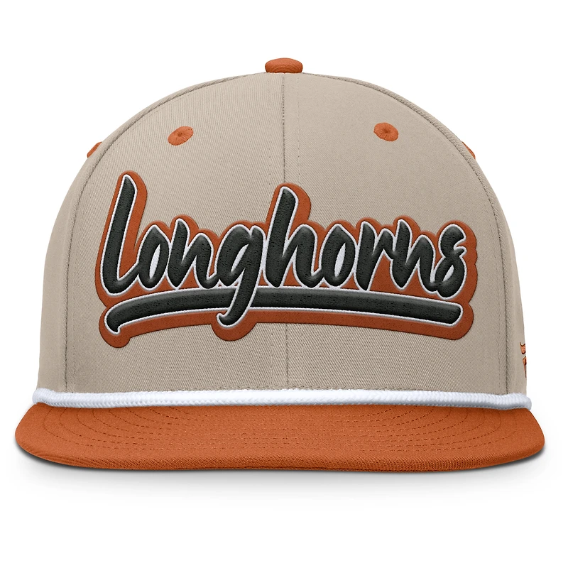 Men's Fanatics Khaki/Texas Orange Texas Longhorns Colt Fitted Hat