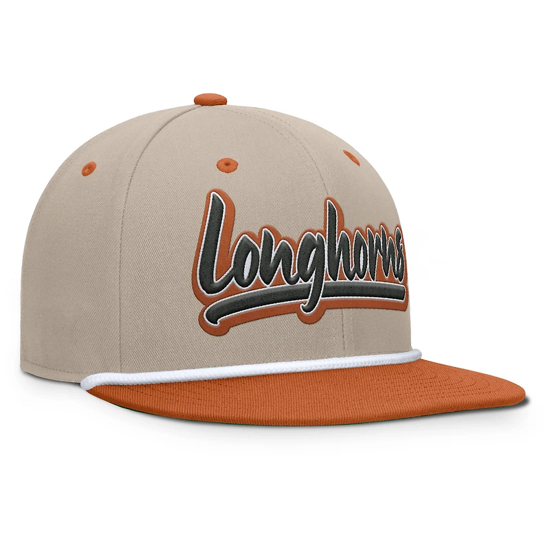 Casquette ajustée Colt kaki/orange Texas Longhorns pour homme de Fanatics