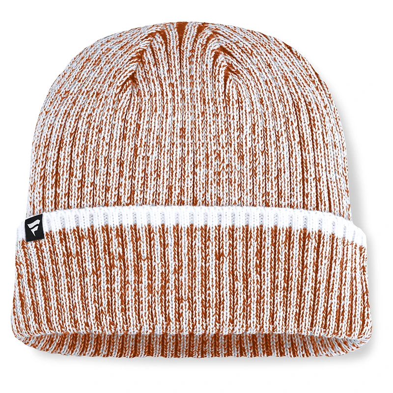 Men's Fanatics  Texas Orange/White Texas Longhorns Haze Cuffed Knit Hat