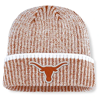 Men's Fanatics  Texas Orange/White Texas Longhorns Haze Cuffed Knit Hat