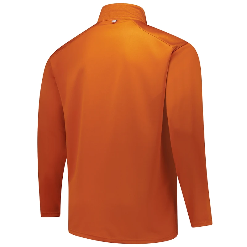 Haut à glissière quart de tour Big & Tall Defender Texas Longhorns Orange Fanatics pour hommes